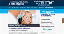 Desktop Screenshot of forestfamilydental.com